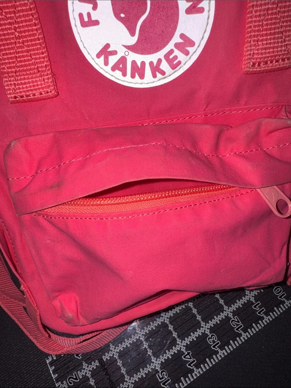 Fjallraven Kanken Mini Backpack in Bright Pink